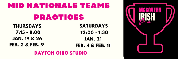 Teams Thursdays Jan. 19, , 26, Feb 2, Feb 2 @ 715 - 800 Saturdays Jan. 21 , Feb. 3, Feb. 4, Feb 11 @ 1200 - 130 (1)